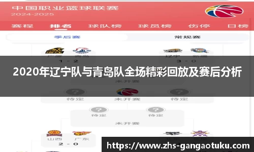 2020年辽宁队与青岛队全场精彩回放及赛后分析